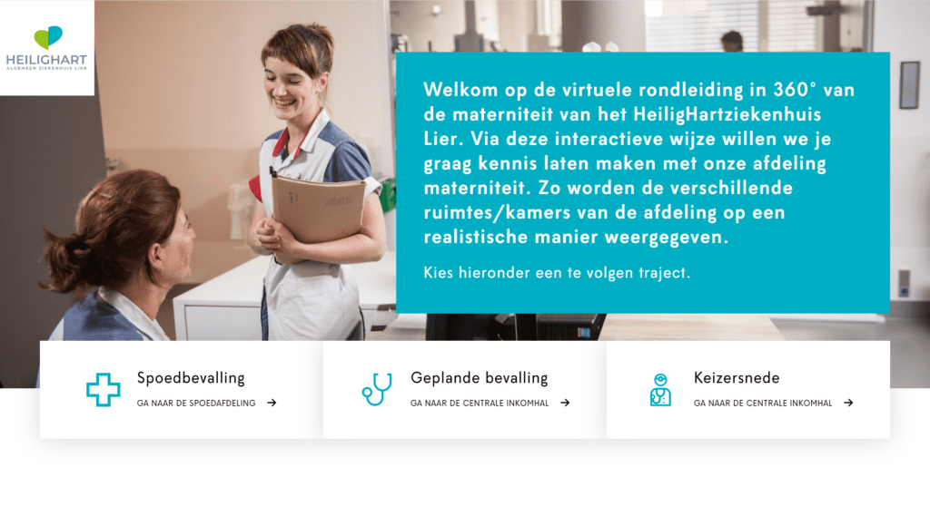 breng een virtueel bezoek aan onze materniteit