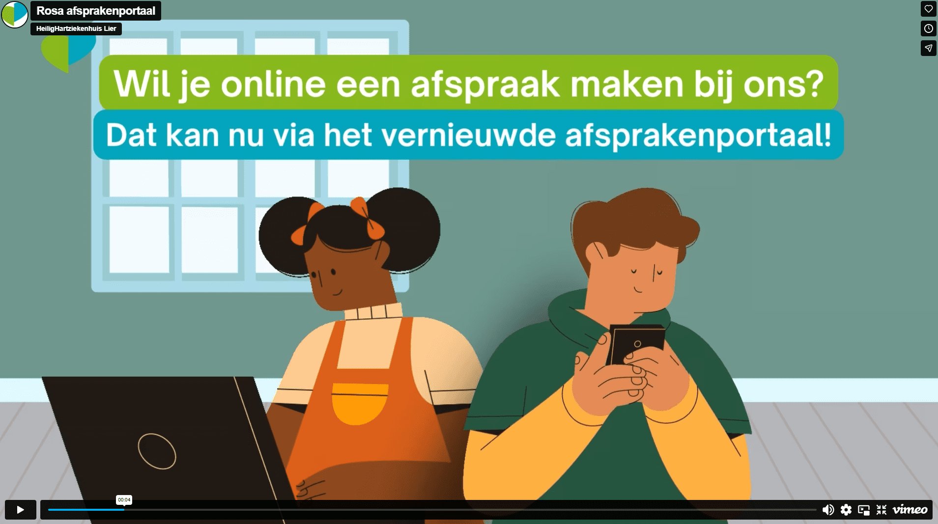 online afspraken maken via rosa
